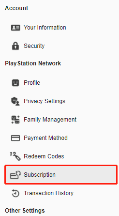 Cancel PSN Subscription