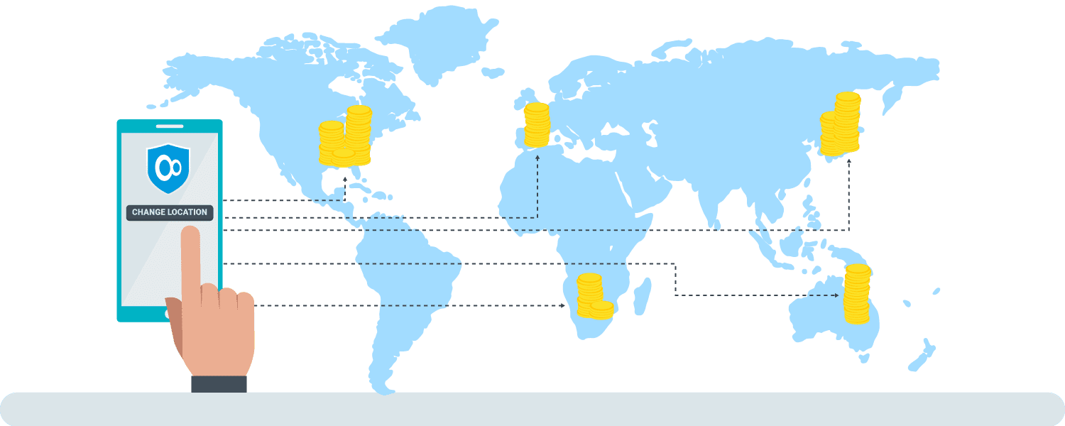Change your location and shop cheaper with KeepSolid VPN Unlimited