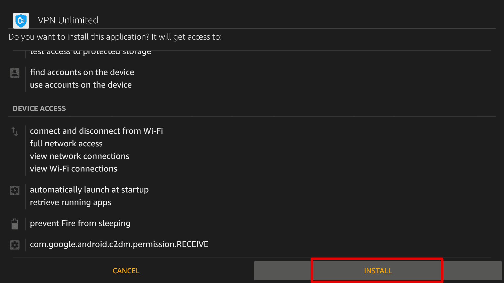 Install the KeepSolid VPN Unlimited app on your Amazon Fire TV