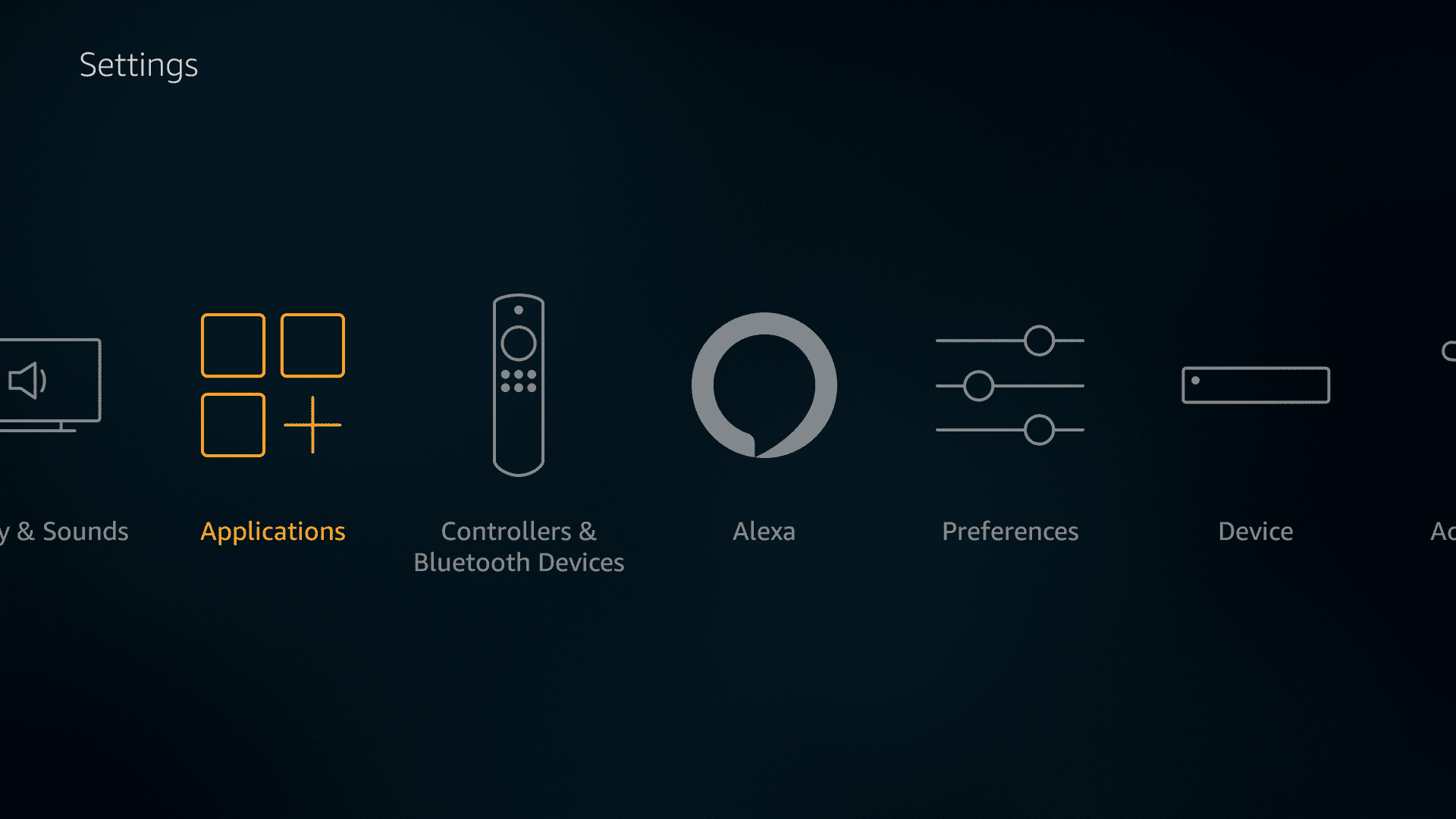 Launch VPN Unlimited at Settings on your Amazon Fire TV