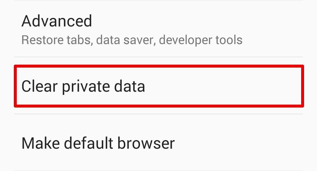 How do cookies affect the VPN? - In FireFox for Android - Tap Clear private data