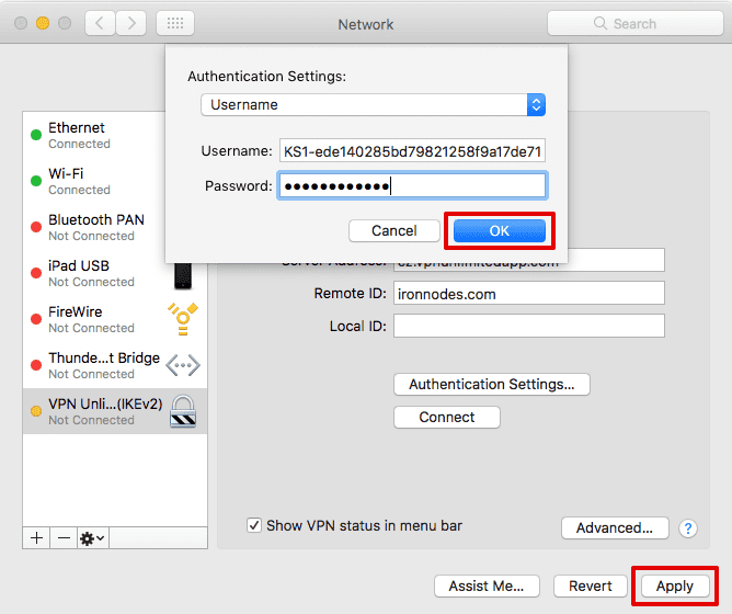 IKEv2 configuration guide for Mac